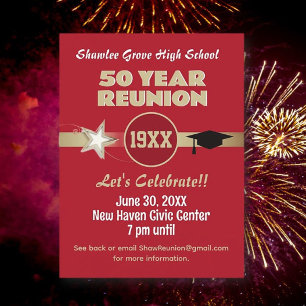 Invite 'Em! Any year Class Reunion Postcard