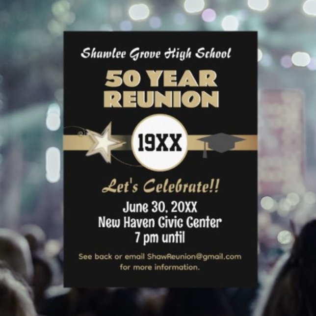 Invite 'Em! Any year Class Reunion Postcard (Creator Uploaded)