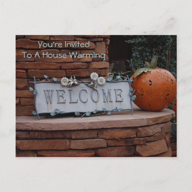 Invite To House Warming Postcard (Front)