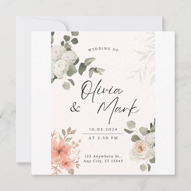 Invited to the Widding Invitation (Front)