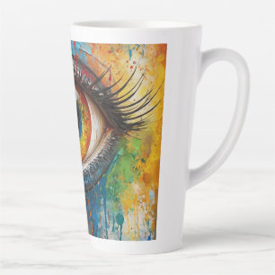 inviting eye latte mug