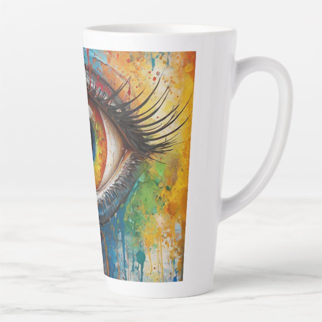 inviting eye latte mug (Right)