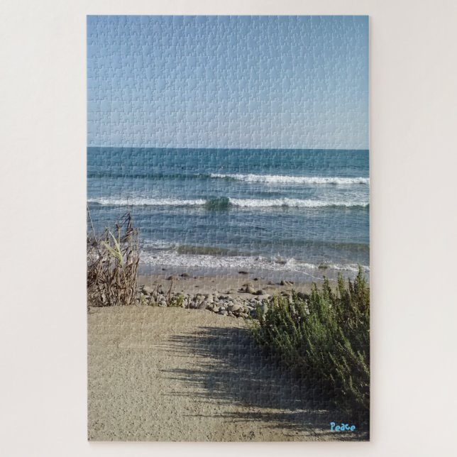 Inviting Ocean and Beach... Jigsaw Puzzle (Vertical)