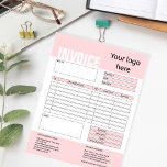 Invoice Form Business Quotation Add Logo Notepad<br><div class="desc">Form Business Quotation,  Invoice or Sales Receipt Order Form,  you can add your logo</div>