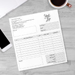 Invoice Form Business Quotation Add Logo Notepad<br><div class="desc">Form Business Quotation,  Invoice or Sales Receipt Order Form,  you can add your logo</div>