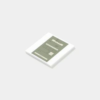 invoice post-it notes