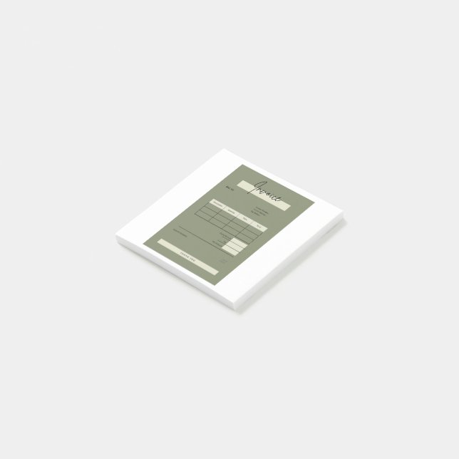 invoice post-it notes (Angled)