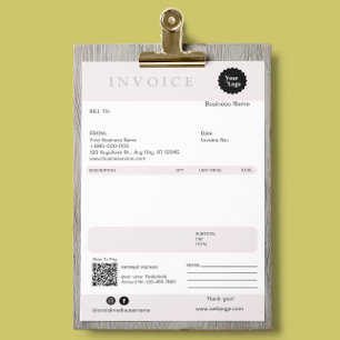 Invoice Sales Receipt Small Business Add Logo