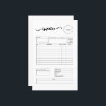 Invoice Small Business Supplies Letterhead<br><div class="desc">Build your customer's trust with these invoice letterhead sheets that have a plain white background and standard text typeface. Not only are they professional and easy to read,  they have convenient sections that you can edit in the design tool.</div>