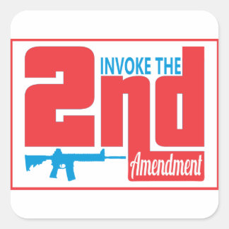 Invoke the 2nd, Square Stickers, Glossy Square Sticker