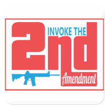 Invoke the 2nd, Square Stickers, Glossy