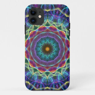 Inward Flower  kaleidoscope iPhone 11 Case