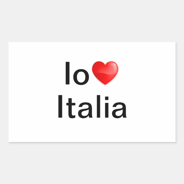Io amo Italia Sticker (Front)