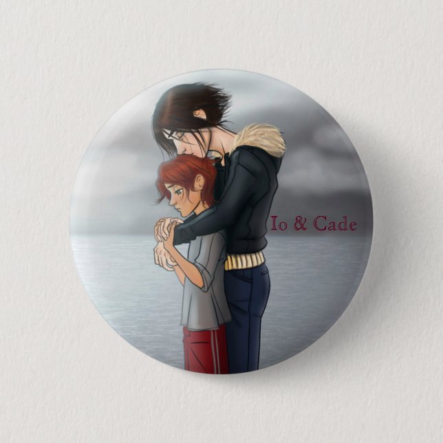 Io & Cade 2 Inch Round Button (Front)