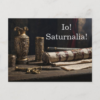 Io! Saturnalia! Invitation Postcard