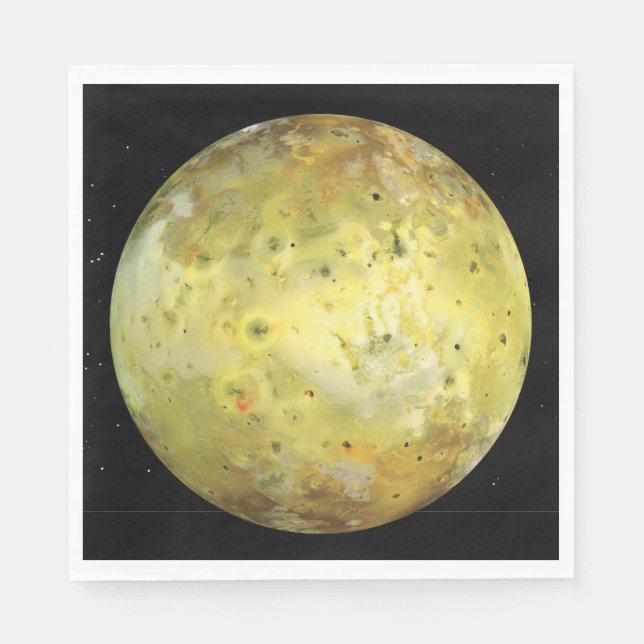 Io Volcanic  Moon of Jupiter Napkin (Front)