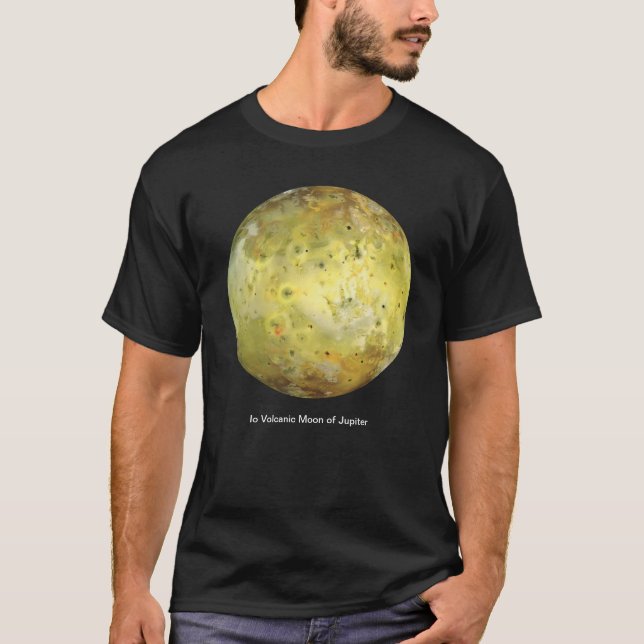 Io Volcanic  Moon of Jupiter T-Shirt (Front)
