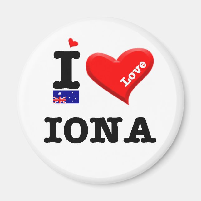 IONA - I Love Magnet (Front)