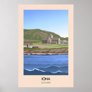 Iona Scotland Travel Poster