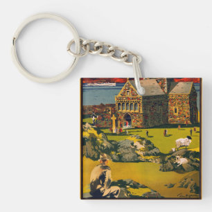 Iona - See this Scotland by MacBrayne's steamers Keychain