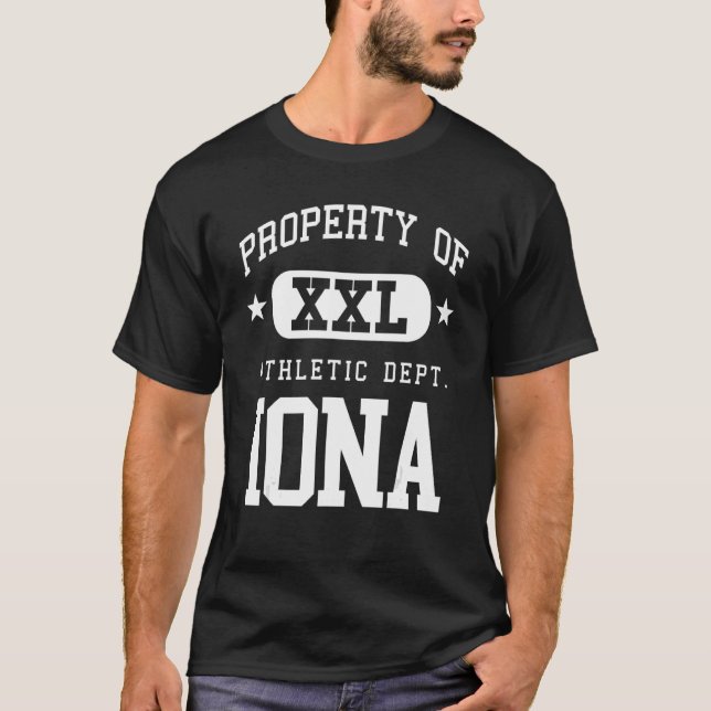 Iona XXL Athletic School Property T-Shirt (Front)