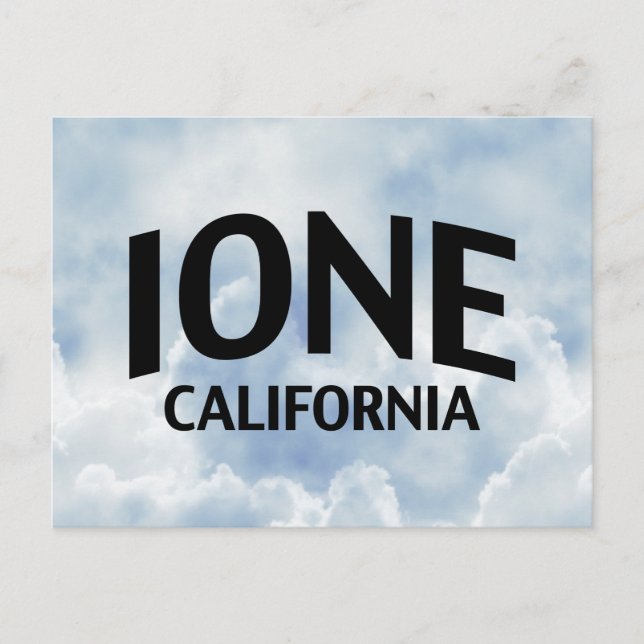 Ione California Postcard (Front)