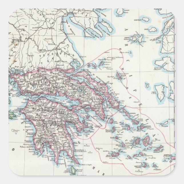 Ionian Islands, Greece Square Sticker (Front)