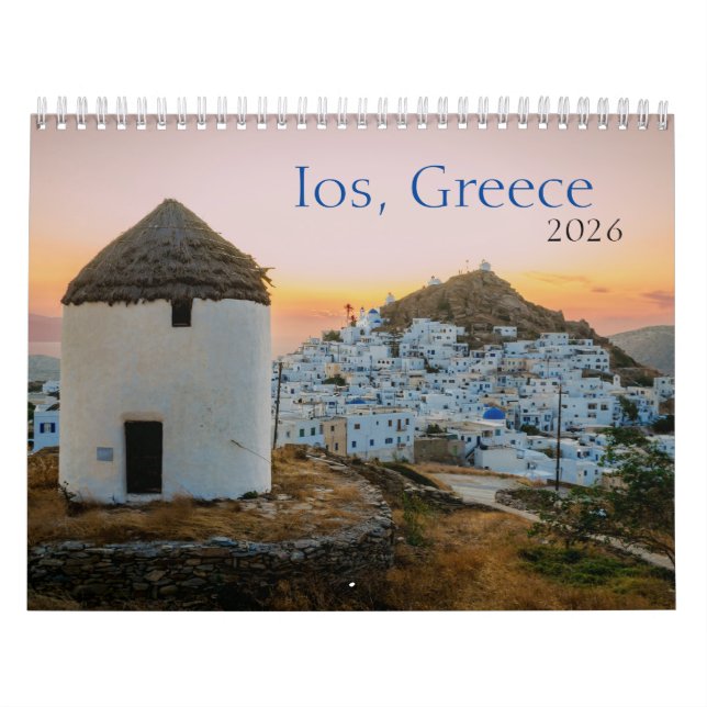 Ios Greek Island 2026 Calendar (Cover)