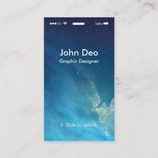 iOS Inspired Business Card