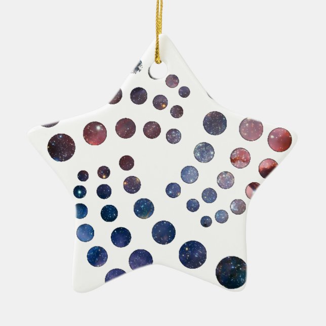 IOTA cryptocurrency galaxy Ceramic Ornament (Front)