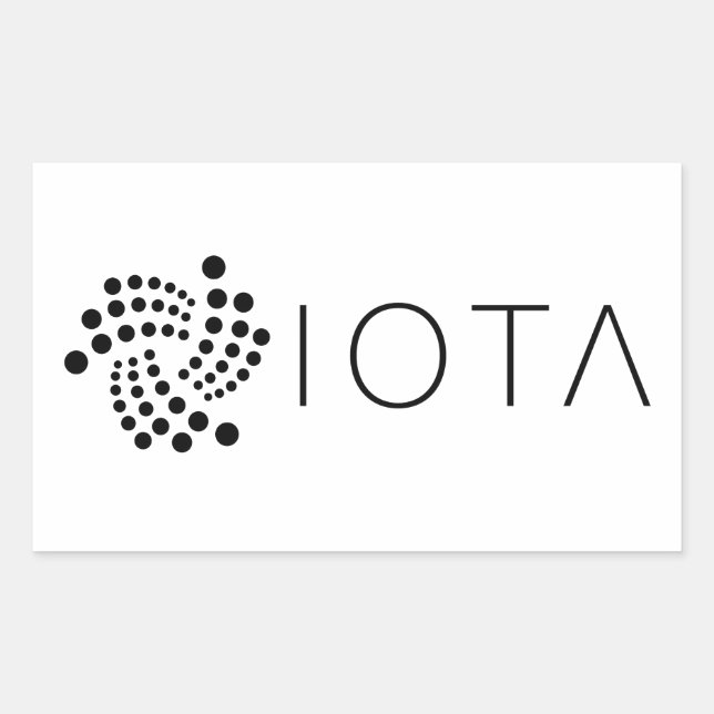 IOTA Logo Rectangle Sticker (Front)