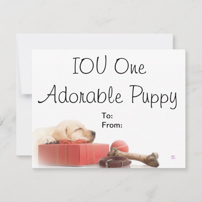 IOU One Adorable puppy (Front)