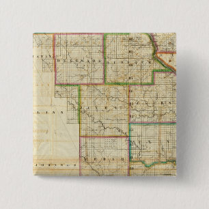 Iowa 2 Inch Square Button