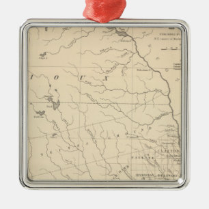 Iowa 2 metal ornament