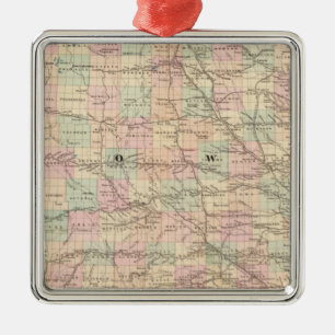 Iowa 3 metal ornament