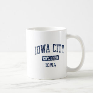 Iowa City Iowa Ia Vintage Established Sports Desig Coffee Mug