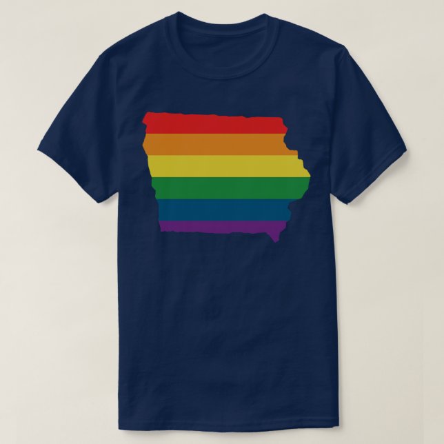 Iowa État arc-en-ciel TShirt 1 (Design devant)