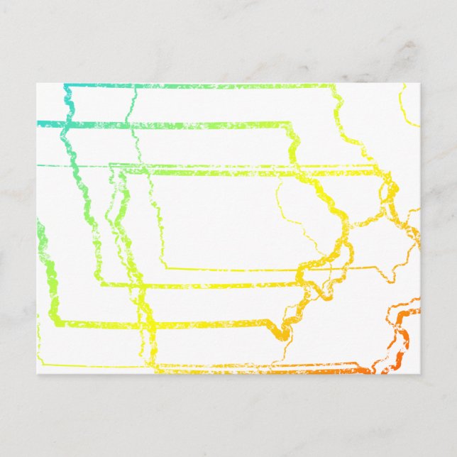 iowa fade blur postcard (Front)