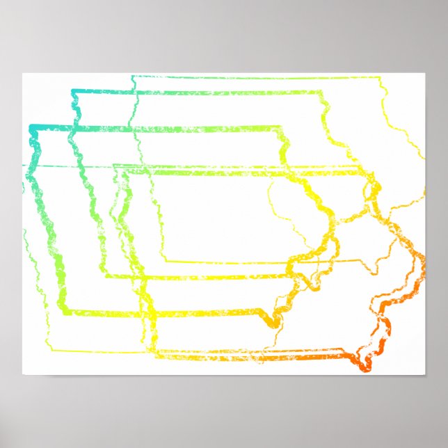 iowa fade blur poster (Front)