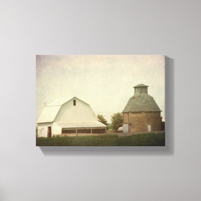 Iowa Farming Canvas Print (Front)