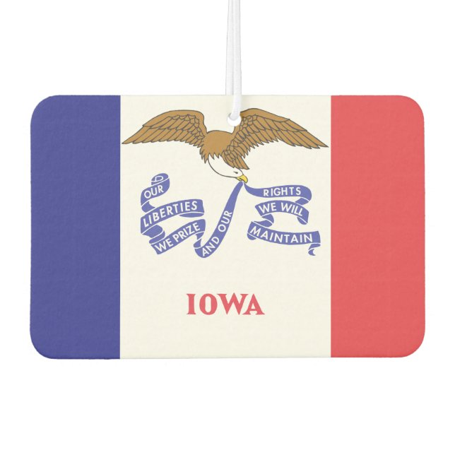 IOWA Flag - Air Freshener (Front)
