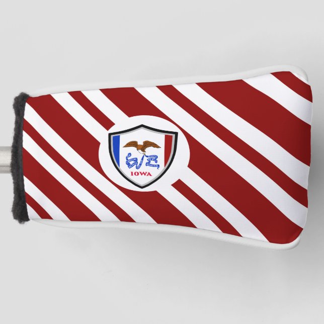 Iowa flag golf head cover (Front)