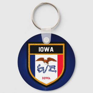 Iowa Flag Keychain