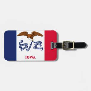 Iowa Flag Luggage Tag