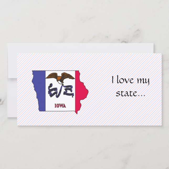 Iowa Flag Map (Front)