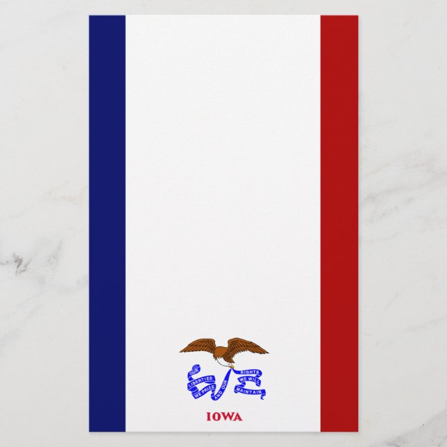 Iowa flag stationery (Front)