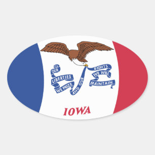 Iowa Flag Sticker