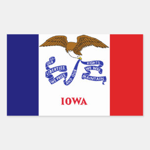 Iowa Flag Sticker