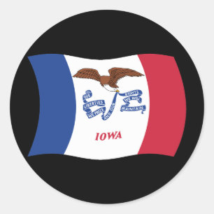 Iowa Flag Sticker