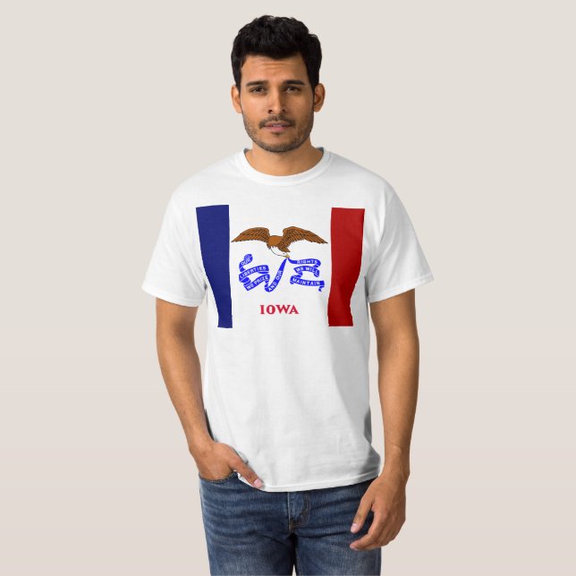 Iowa flag T-Shirt (Front Full)